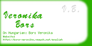veronika bors business card